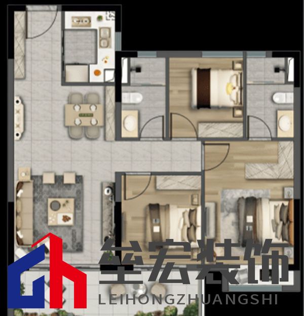 玄關(guān)餐邊柜電視柜一體化，超棒設(shè)計藏不住了！