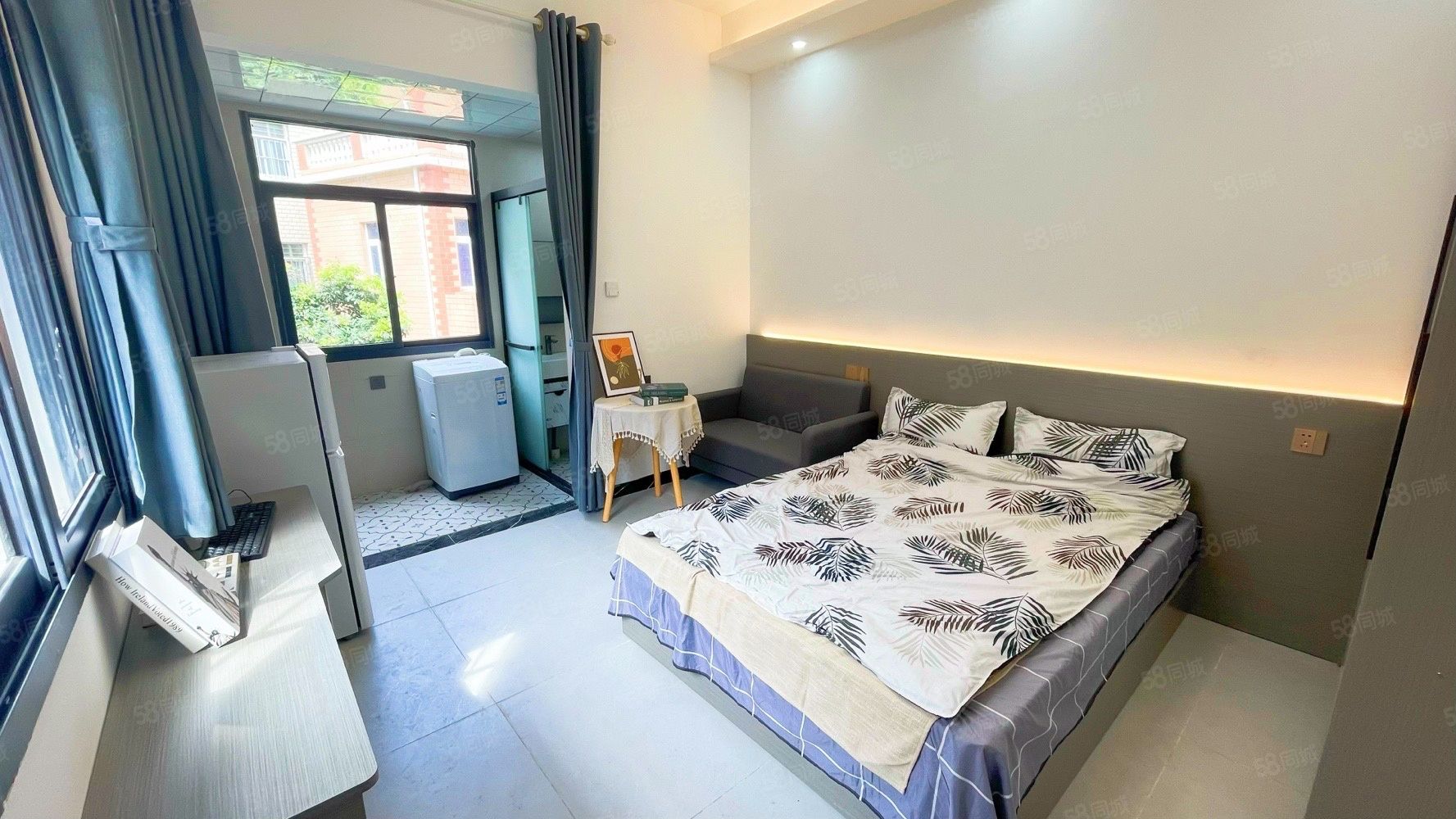 杏林村園博苑地鐵口全新邊套精裝大單間，出租，全屋燈帶裝飾